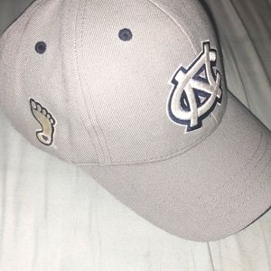Grey, White, Dark_Blue U.N.C Baseball_Cap/Hat